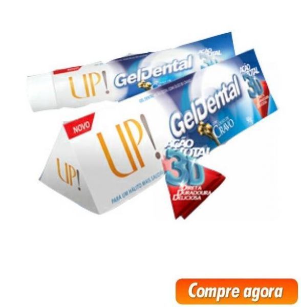 Gel Dental UP! - Ação Total com Óleo de Cravo e Menta